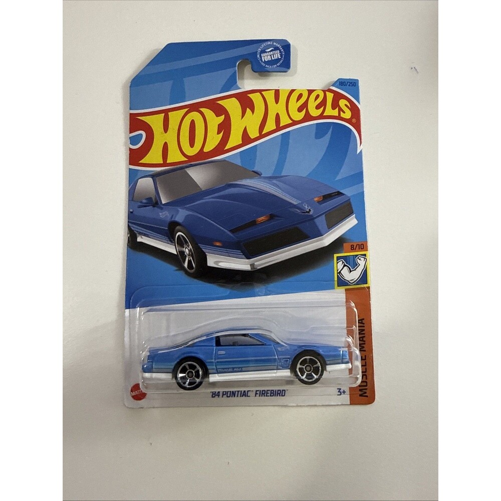 Hot Wheels 84 Pontiac Firebird Blue new in packaging MINT Dieacst Toy Car NIB
